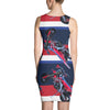 Purple Sky Patriotic Motorcycle Print Tank Dress