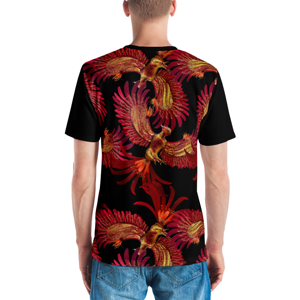 Purple Sky Phoenix Designer Men's T-shirt