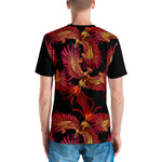 Purple Sky Phoenix Designer Men's T-shirt