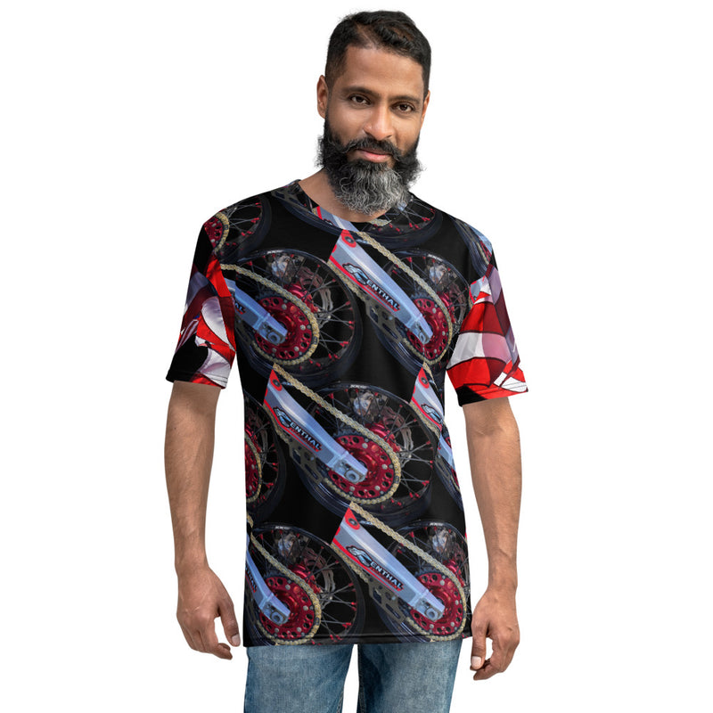 Purple Sky Red and Black Designer Men's T-shirt