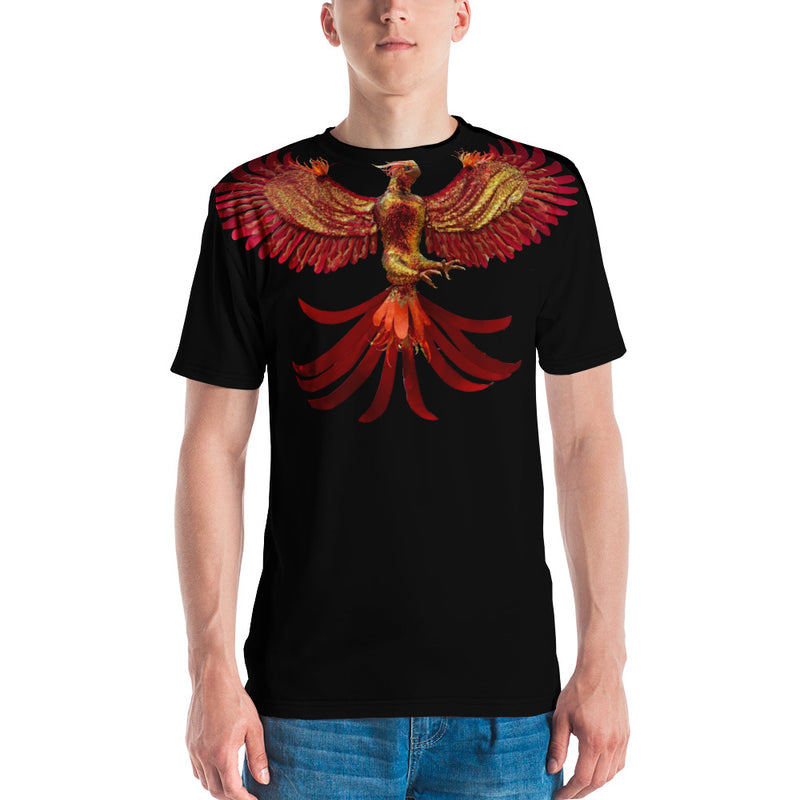 Purple Sky Phoenix Designer Men's T-shirt