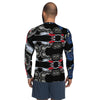 Purple Sky Designer Blue and Black Men's Rash Guard