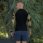 Purple Sky Gold Graphic Men's Rash Guard