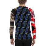 Purple Sky Black and Red Graphic Men's Rash Guard