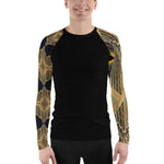 Purple Sky Black and Gold Men's Rash Guard