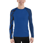 Purple Sky Blue Men's Rash Guard