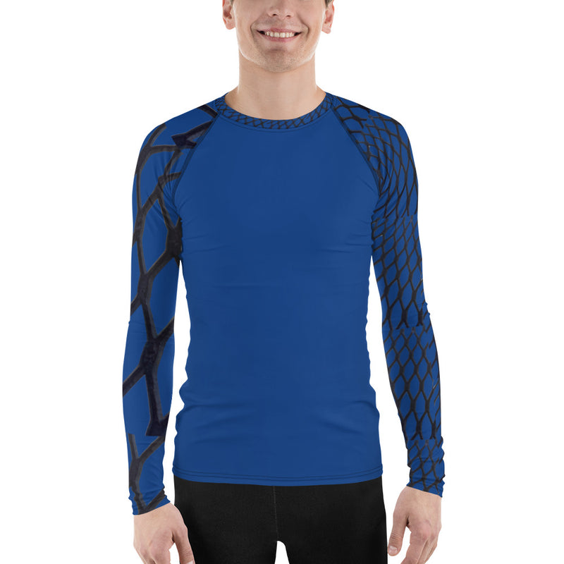 Purple Sky Blue Men's Rash Guard