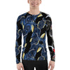 Purple Sky Black Graphic Men's Rash Guard