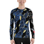 Purple Sky Black Graphic Men's Rash Guard