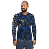 Purple Sky Blue Motorcycle Men's Rash Guard