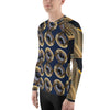 Purple Sky Navy and Gold Graphic Design Men's Rash Guard