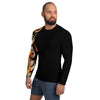 Purple Sky Black Sleeve Design Men's Rash Guard