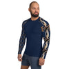 Purple Sky Navy and Gold Men's Rash Guard