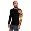 Purple Sky Black Flame Men's Rash Guard