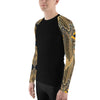 Purple Sky Black and Gold Men's Rash Guard