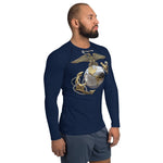 Purple Sky Men's Patriotic USMC EGA Rash Guard