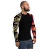 Purple Sky Marine Sleeve Black Men's Rash Guard