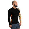 Purple Sky Black Flame Men's Rash Guard