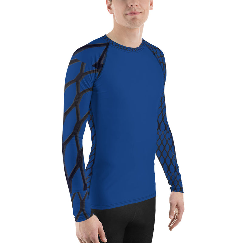 Purple Sky Blue Men's Rash Guard