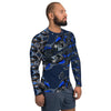 Purple Sky Blue Motorcycle Men's Rash Guard