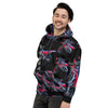 Purple Sky Black Motorcycle Print Unisex Hoodie