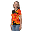 Purple Sky Orange Floral Women's T-shirt