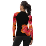 Purple Sky Orange and Black Women's Rash Guard