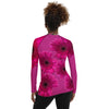 Purple Sky Pink Floral Women's Rash Guard