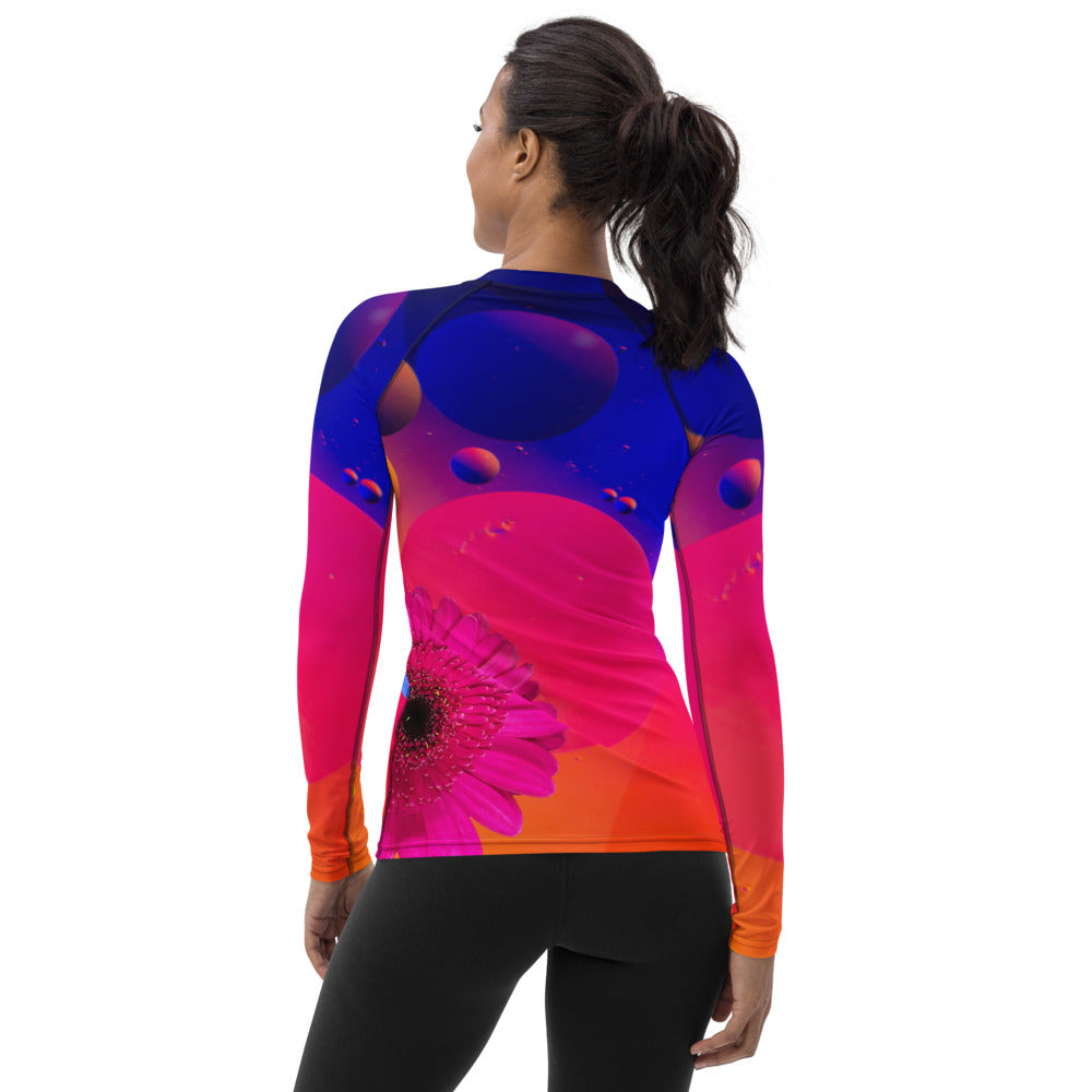 XSURVIVE purple women outdoor rashguard for sports and fitness outfit