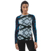 Purple Sky Blue Graphic Women's Rash Guard