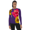 Women's Floral Purple Rash Guard