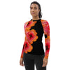 Purple Sky Orange and Black Women's Rash Guard