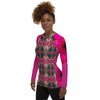 Purple Sky Pink Floral Women's Rash Guard