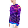 Purple Sky Women's Purple Swirl Design Rash Guard