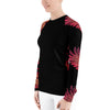 Women's Phoenix Motif Black Rash Guard