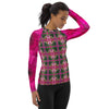 Purple Sky Stained Glass Fuschia Women's Rash Guard