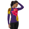 Women's Floral Purple Rash Guard