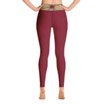 Purple Sky Burgundy Yoga Leggings