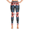 Purple Sky Black Patriot Yoga Leggings