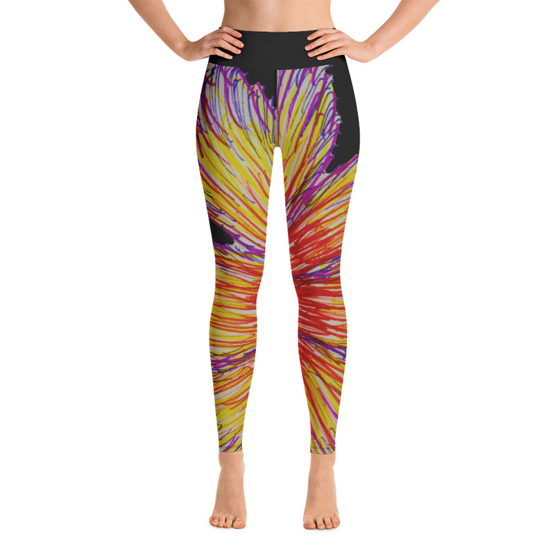 Purple Sky "Tie Dye" Print Yoga Leggings