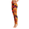 Purple Sky Red Yellow Floral Print Yoga Leggings