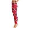 Purple Sky Red Fun Print Yoga Leggings