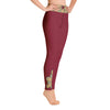 Purple Sky Burgundy Yoga Leggings