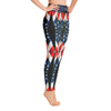 Purple Sky Black Patriot Yoga Leggings