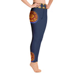 Purple Sky Mosaic Yoga Leggings