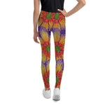 Purple Sky "Tie Dye" Purple Print Youth Leggings