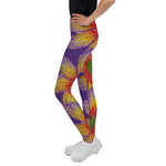 Purple Sky "Tie Dye" Purple Print Youth Leggings