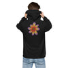 Purple Sky Flower Print Unisex Fleece Hoodie