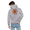 Purple Sky Flower Print Unisex Fleece Hoodie