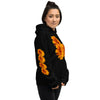 Purple Sky Orange Floral Print Unisex Hoodie